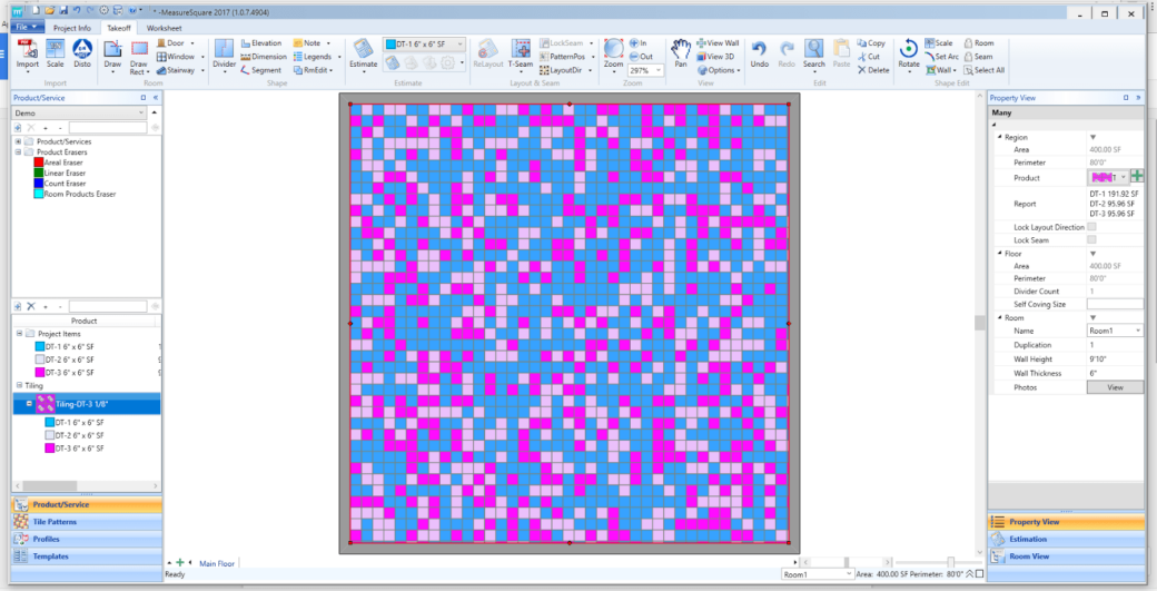 Takeoff Estimating Software for Dimensional Stone/Tile Projects